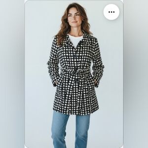 Bala Bala Black and Cream Trench Coat